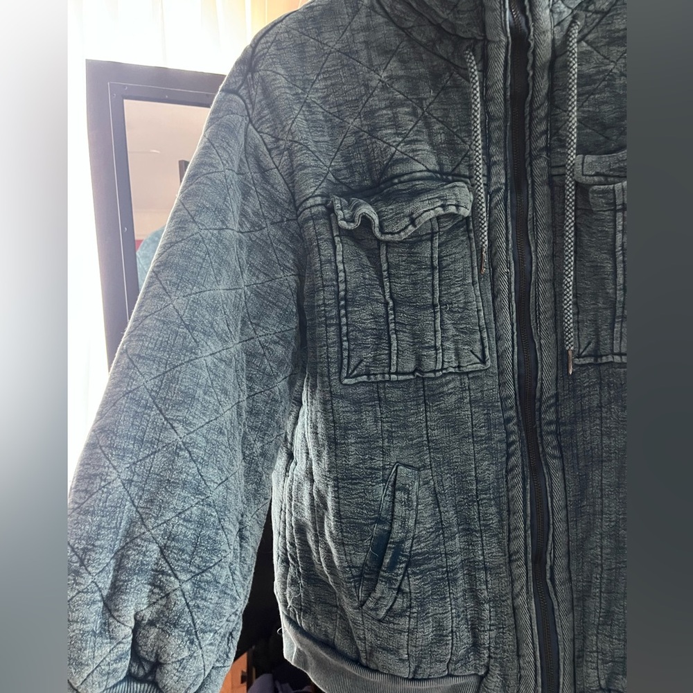 We The Free- Womens- Textured Puffer Jacket - blue